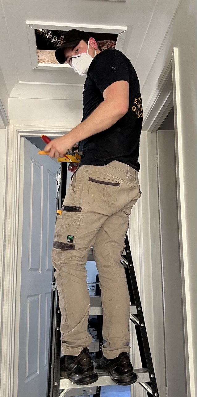 Charlie from Randwick Electrical on the job